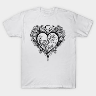 AI Art | Fancy Heart T-Shirt